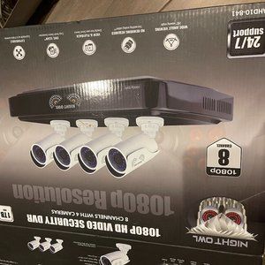 Night Owl 4 CAM 8 Channel Smart HD Video Security System w 1 TB HDD AHD10-841